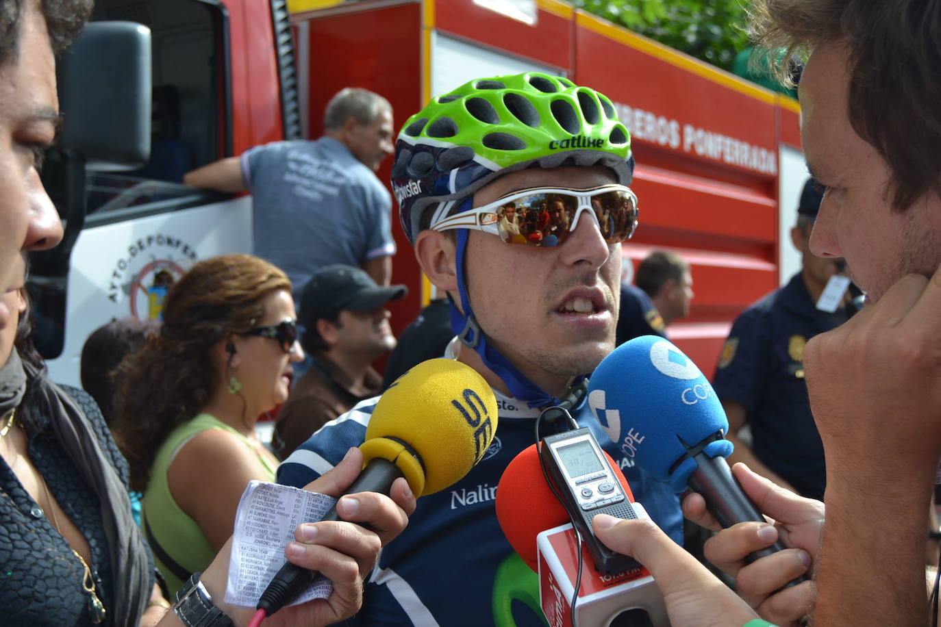 2010. Ángel Madrazo comparece tras ganar una prueba.