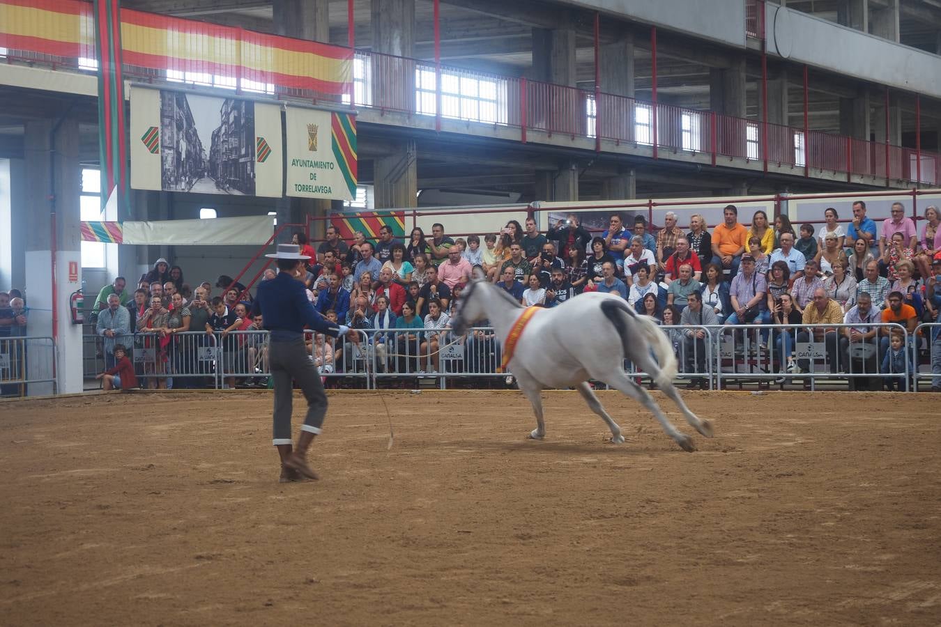 El público abarrotó las gradas para presenciar el concurso de pura raza española