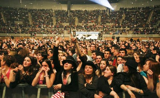 Un concierto en el Palacio de Deportes. 