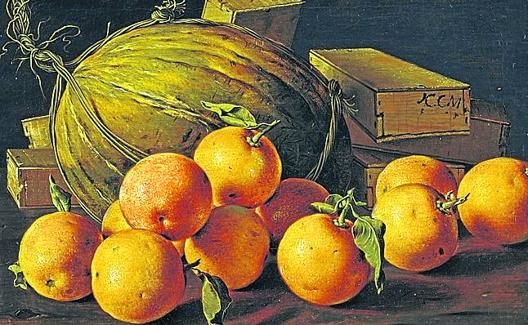 Bodegón con naranjas, de Luis Edigio Meléndez. 