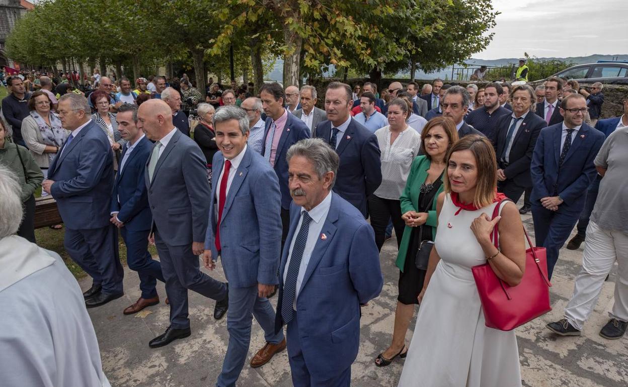 Imágenes de este mediodía en el santuario de la Bien Aparecida.