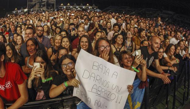 Concierto de Melendi celebrado este verano en el Fesival Música en Grande en El Malecón.