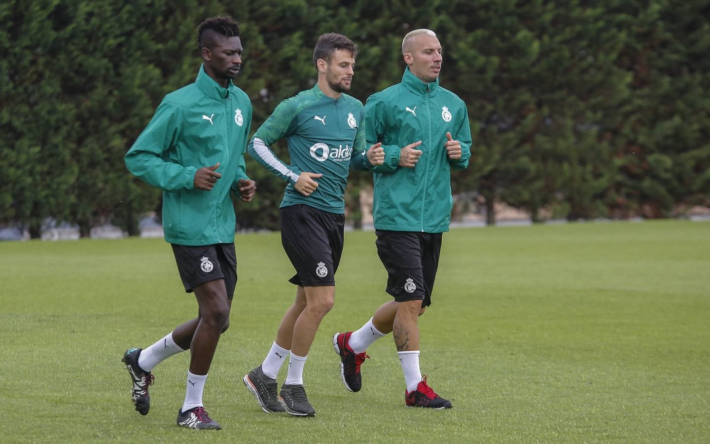 Fotos: El entrenamiento del día después de la victoria ante el Mirandés