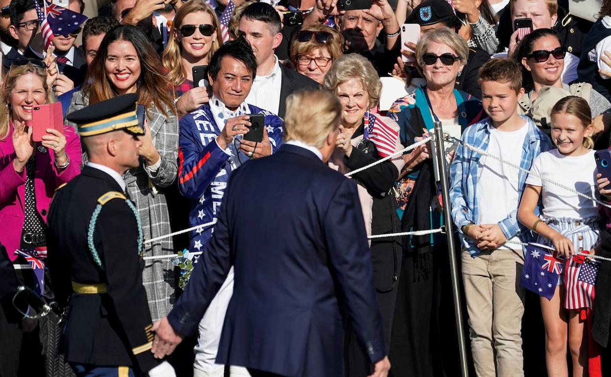 Donald Trump, durante un acto en la Casa Blanca.