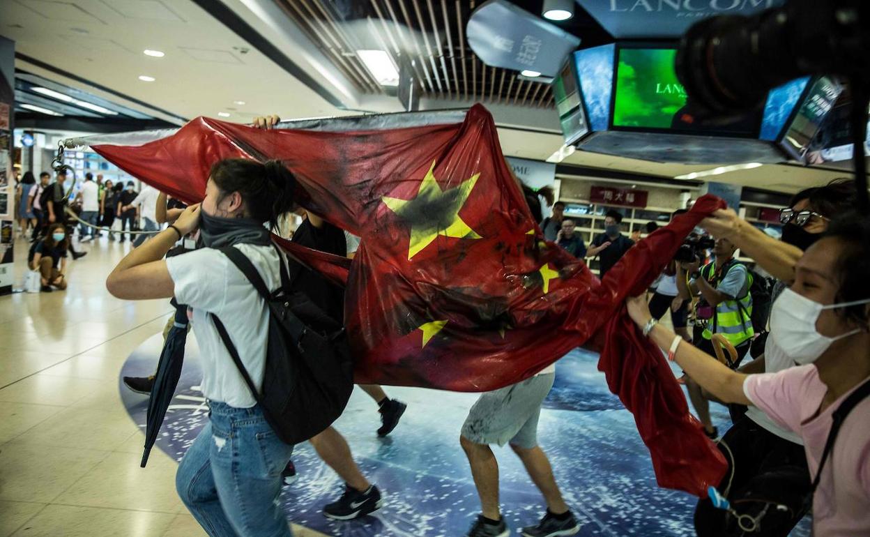 Nueva protestas en Hong Kong.