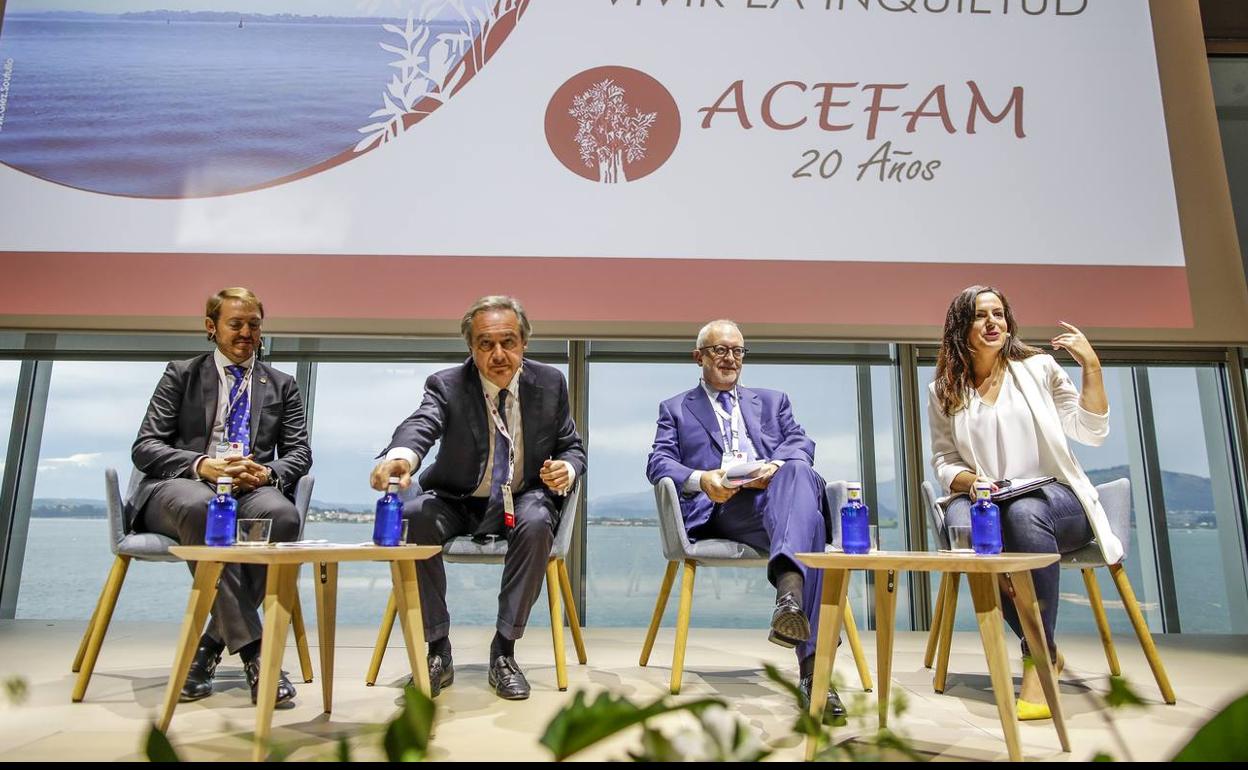 Santi Vivanco, Eulogio Sánchez, José María Lafuente y Pilar González