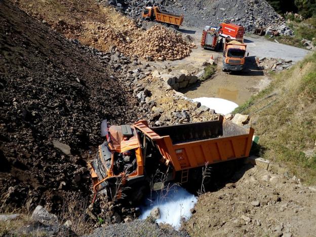 Accidente laboral en una cantera de Castro Urdiales en septiembre de 2018. 