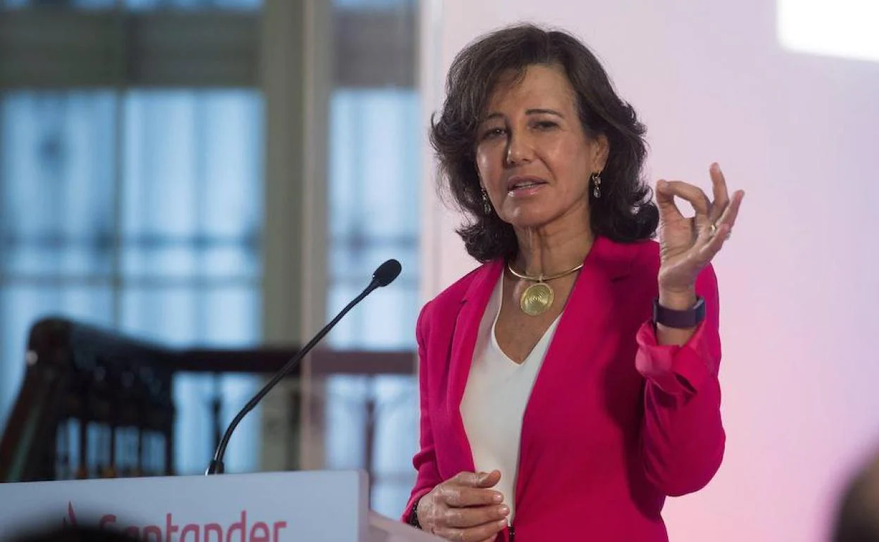 La presidenta de Banco Santander, Ana Botín. 