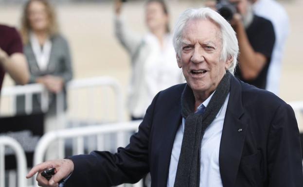 Donald Sutherland, homenajeado en el Festival de San Sebastián.