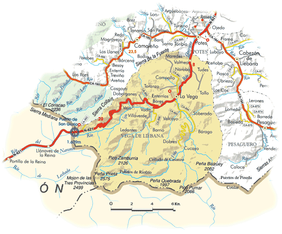 Núcleos de población | Vega de Liébana | Cantabria 102 Municipios