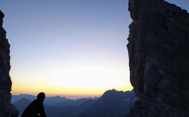 Vista desde la Brecha al amanecer.