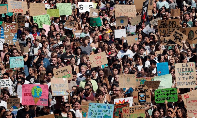 Fotos: Los estudiantes se revuelven contra el cambio climático