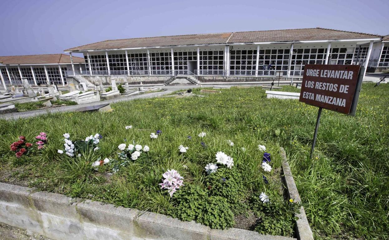 Parcela del cementerio de Ciriego para depositar las cenizas de los difuntos