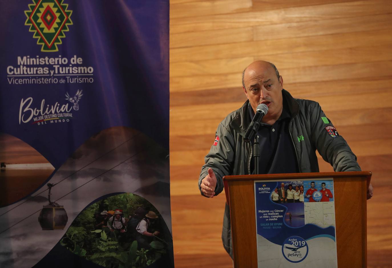 Eric Frattini, director de la V edición del Reto Pelayo, durante la presentación.