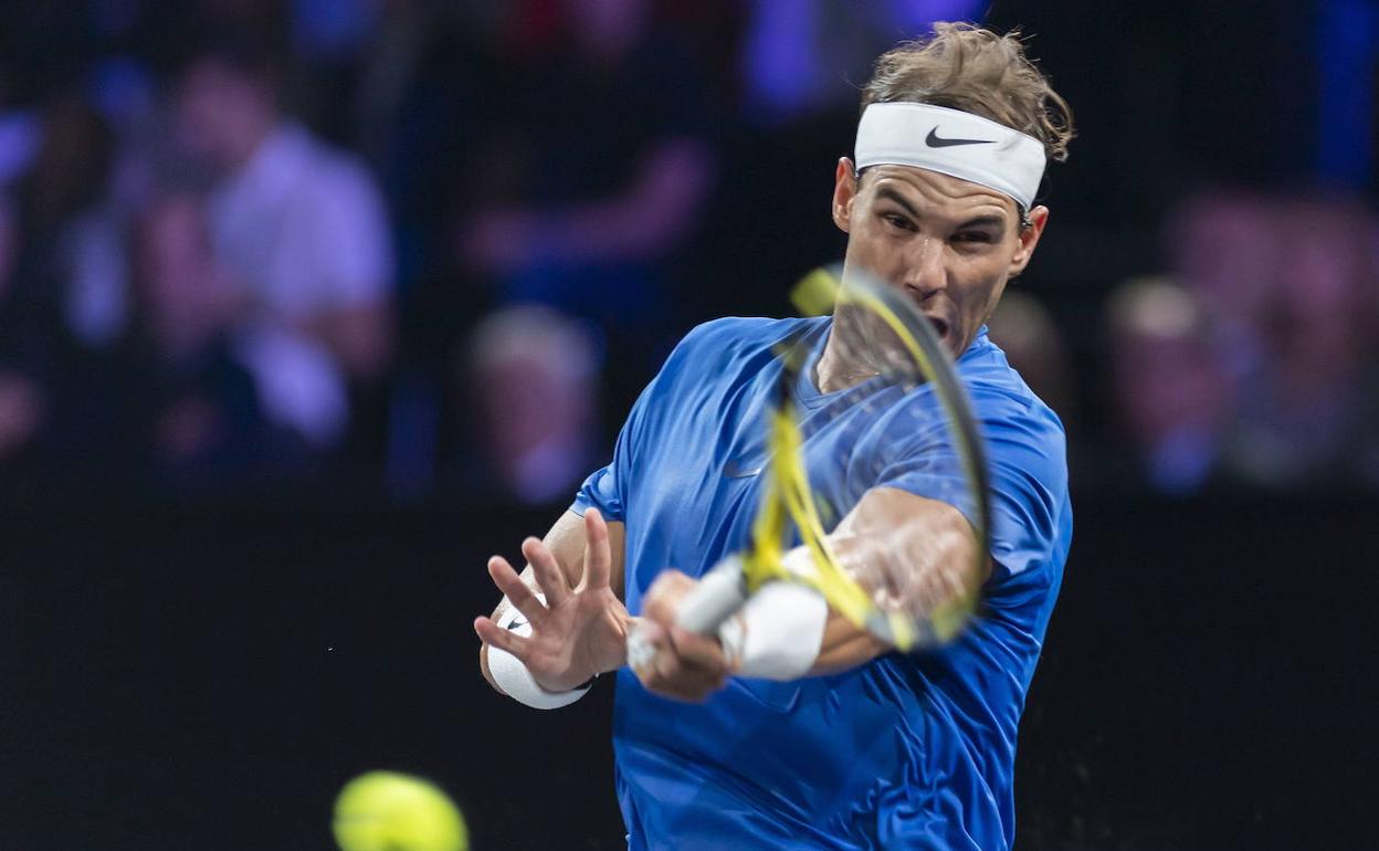 Rafa Nadal, durante su reciente participación en la Laver Cup. 