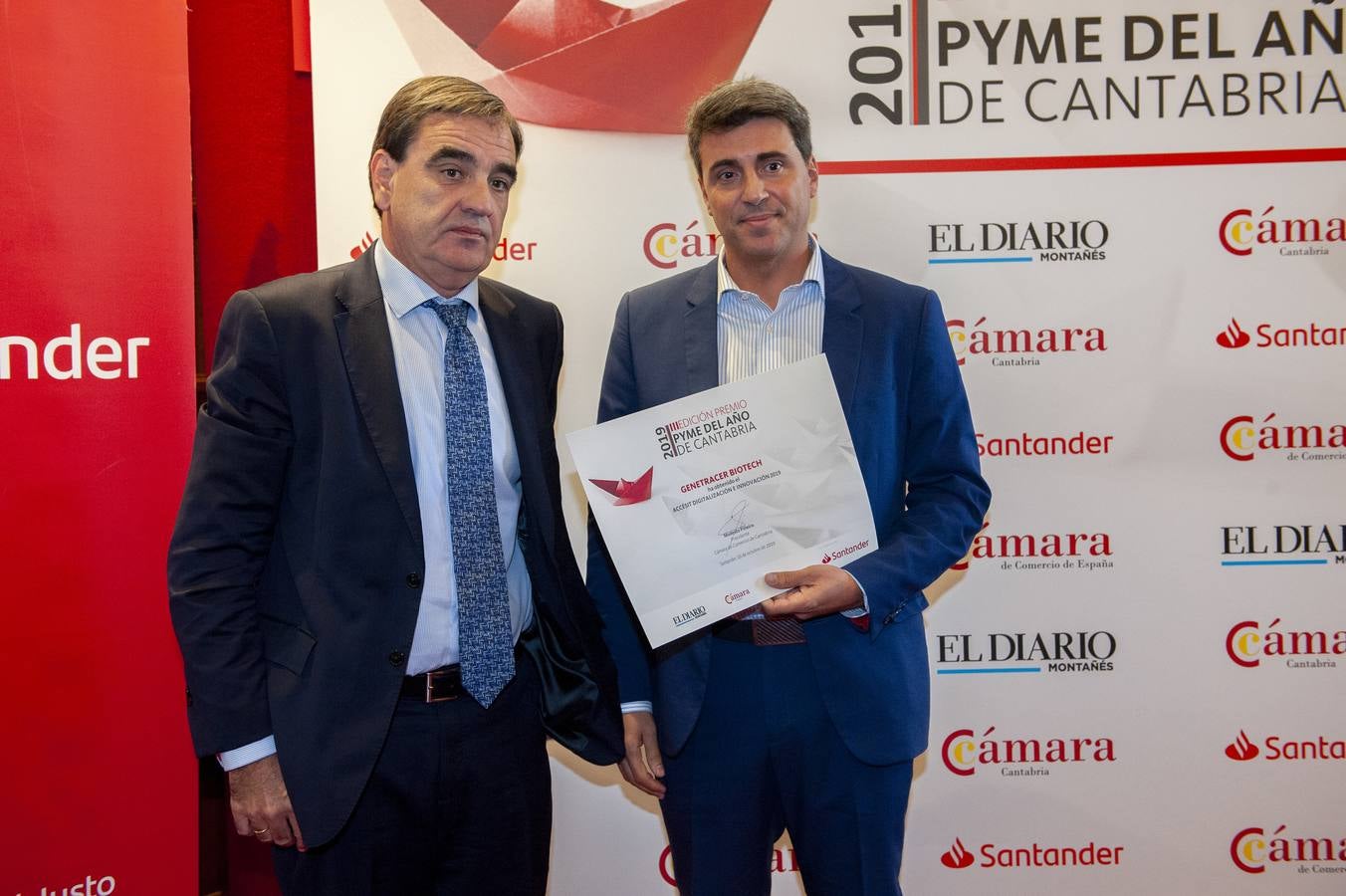 a empresa Arenas & Asociados Ingeniería de Diseño ha recibido este jueves el premio Pyme del Año 2019 de Cantabria, en el transcurso de una ceremonia celebrada este jueves en el salón de actos de la Cámara de Comercio de Cantabria.