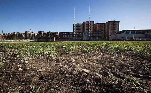 Estado del campo del complejo Ruth Beitia.