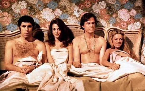 Elliot Gould, Natalie Wood, Robert Culp y Dyan Cannon, el cuarteto protagonista de 'Bob, Carol, Ted y Alice'.