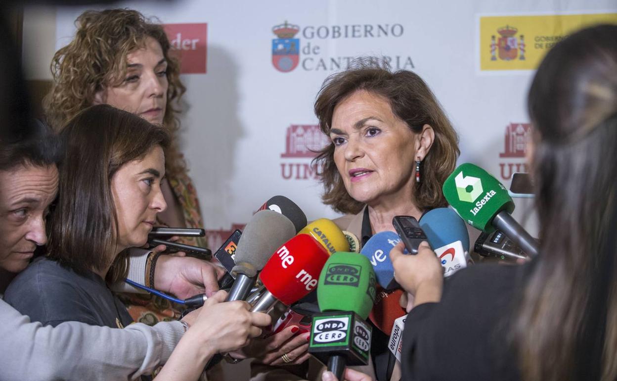 La ministra, el pasado verano en la UIMP 