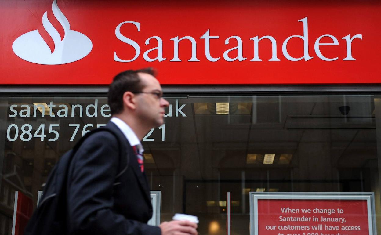 Oficina de Santander UK en Reino Unido. 
