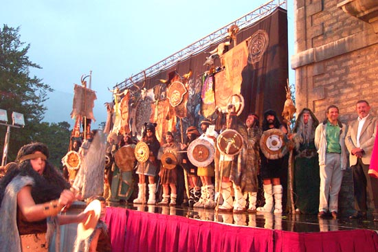 Celebración de la fiesta de las Guerras Cántabras, calificada como de Interés Turístico Regional.