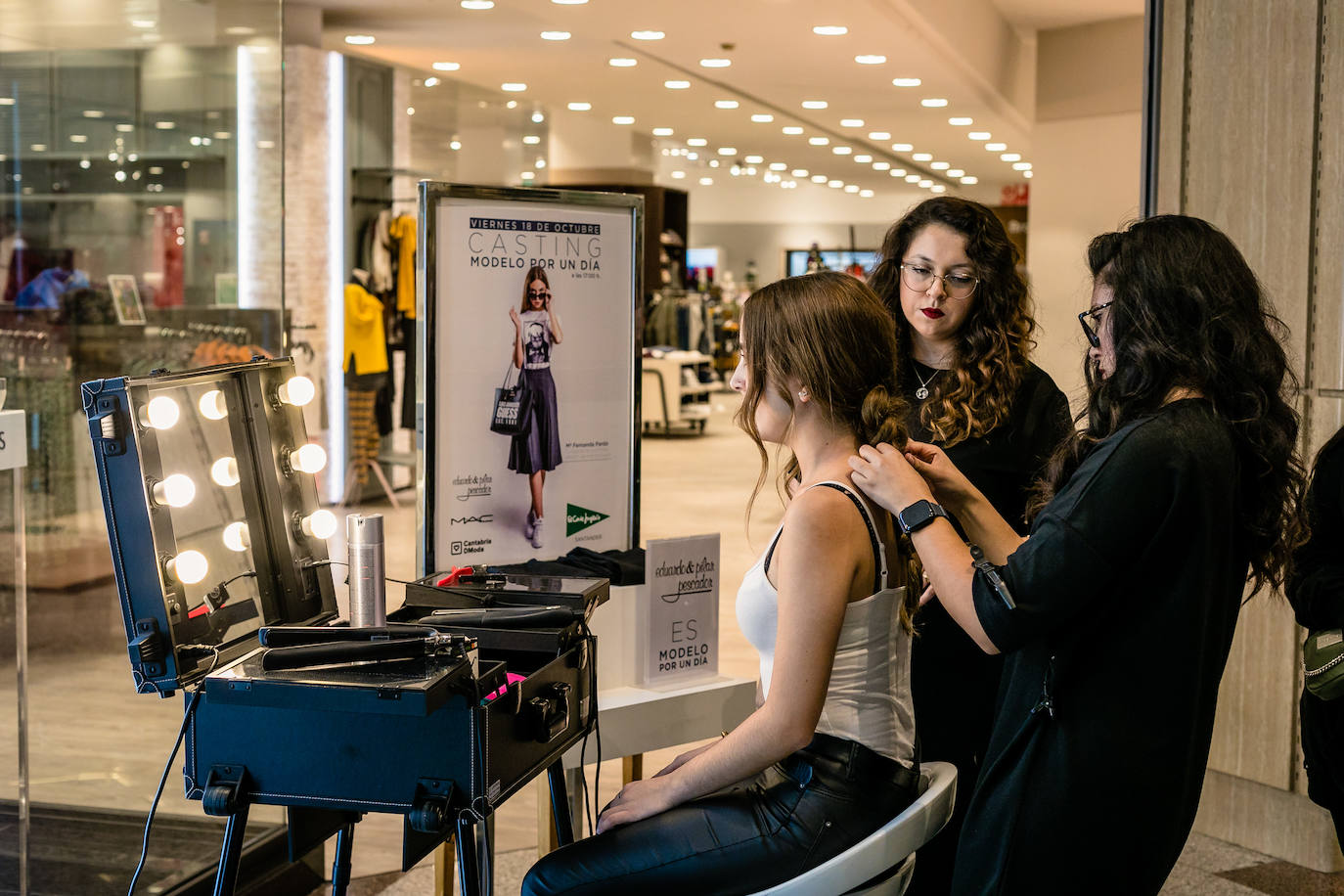 Ana Oliveira Rodrigues y Daniel Mesa Fernández ganaron la segunda edición del casting 'Modelo por un día' de El Corte Inglés y Cantabria DModa