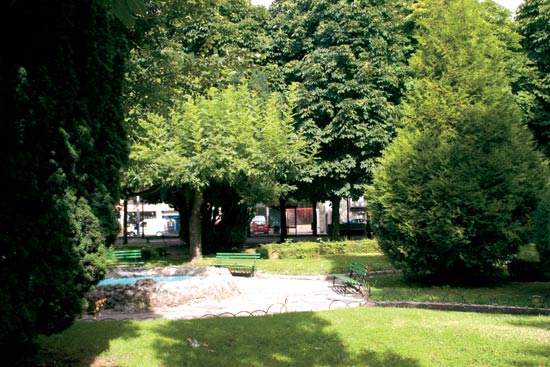 Los jardines de Cupido constituyen un pequeño pulmón verde para Reinosa.