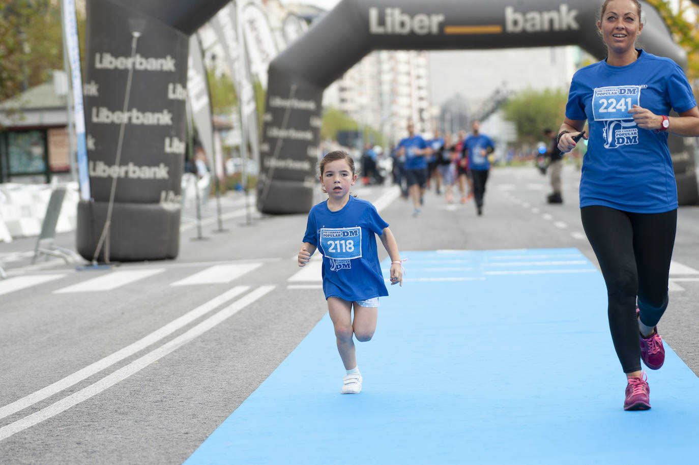 La salida de la carrera de 2 kilómetros. 