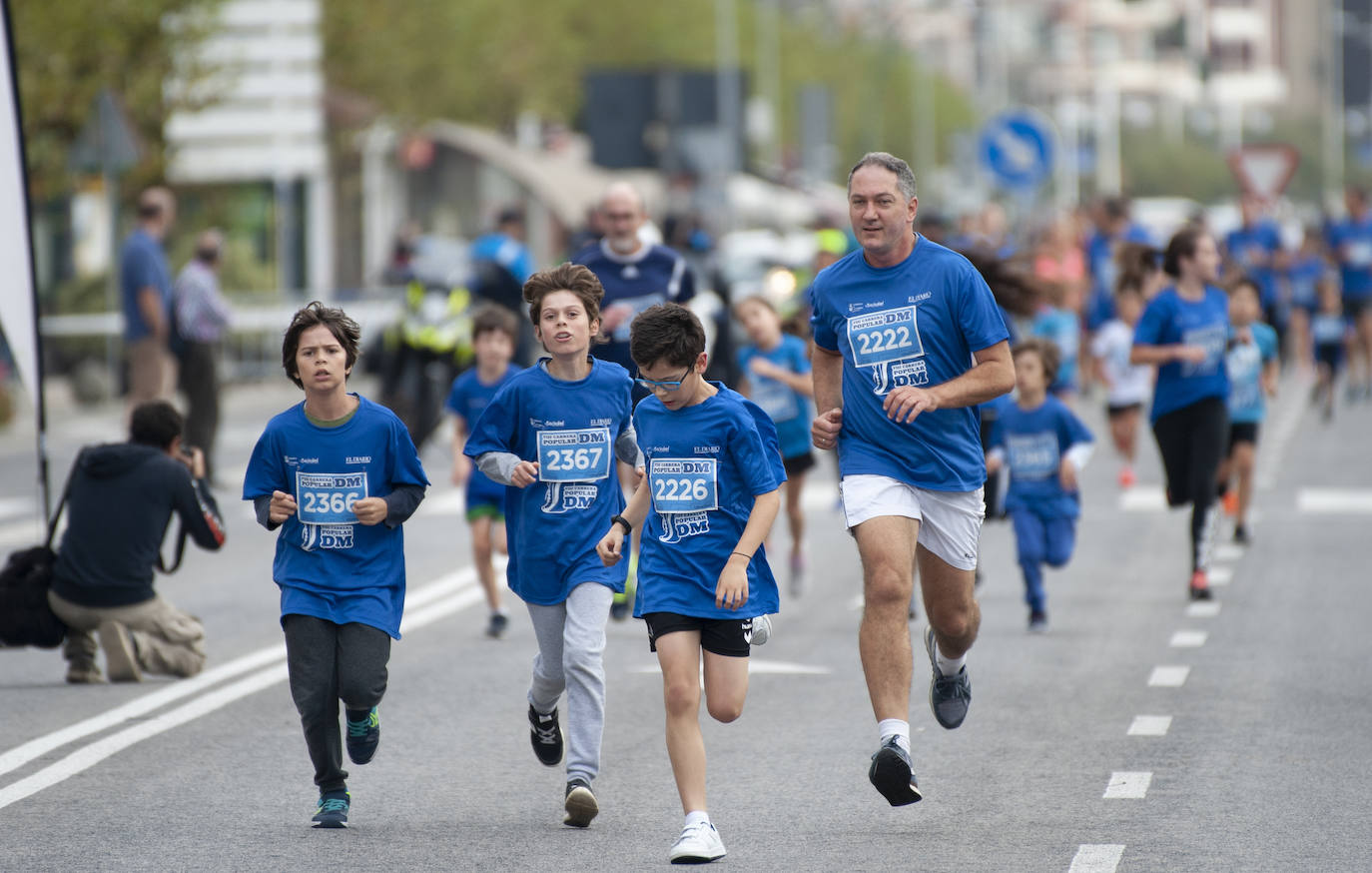 La salida de la carrera de 2 kilómetros. 