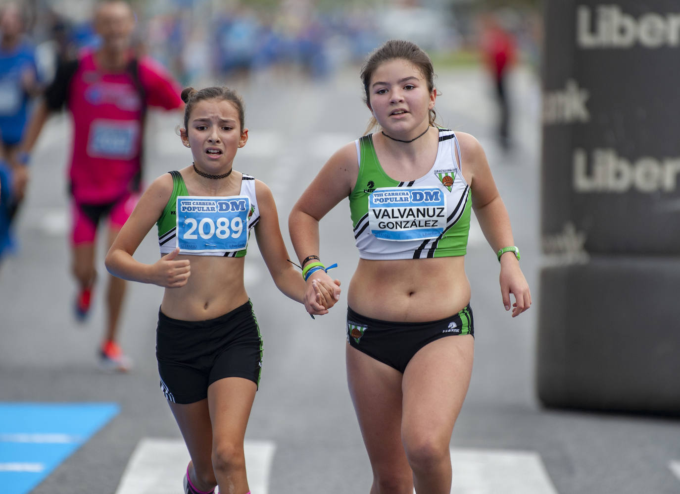 La salida de la carrera de 2 kilómetros. 