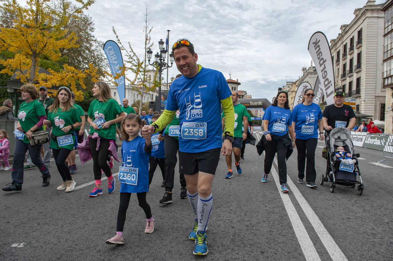 La salida de la carrera de 2 kilómetros. 