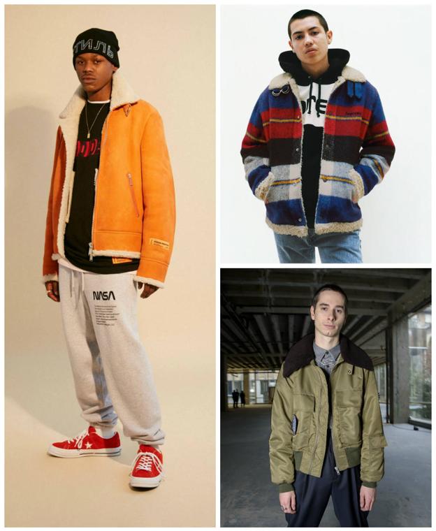 Diseño de Heron Preston, prenda de Supreme y look de Études.