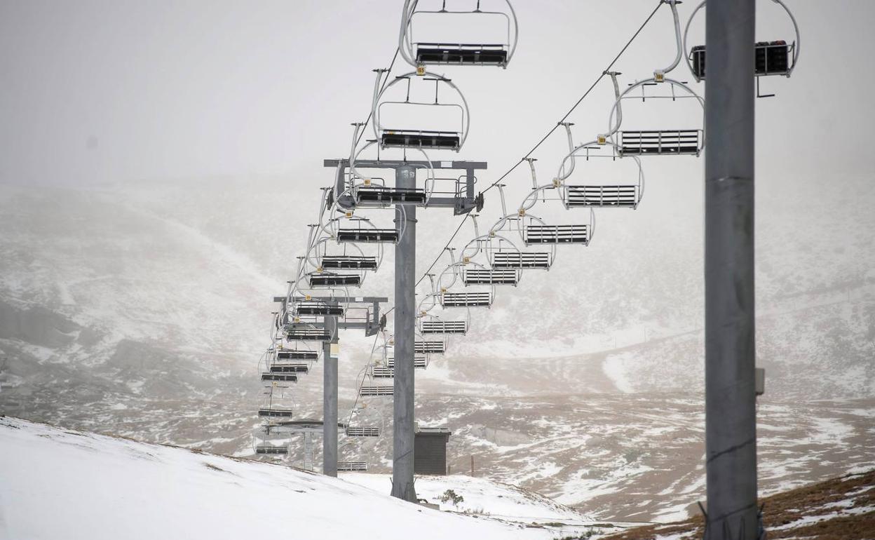 Así está la estación de Alto Campoo.