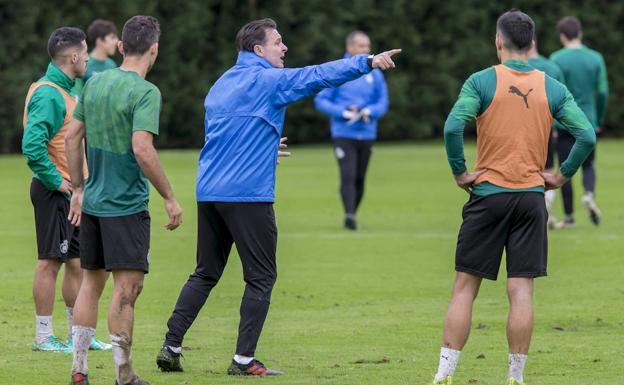 Galería. Cristóbal Parralo, en su primer entrenamiento. 