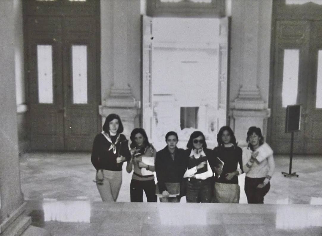 Curso 1973-74, alumnas de C.O.U.