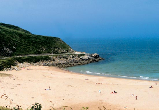 Vista panorámica de la playa de Cuchía.