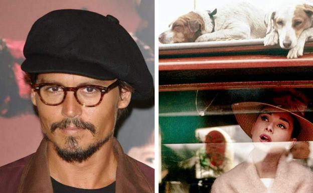 El actor Johnny Deep y la icónica Audrey Hepburn, dos buenos ejemplos de vestir la cabeza con estilo.