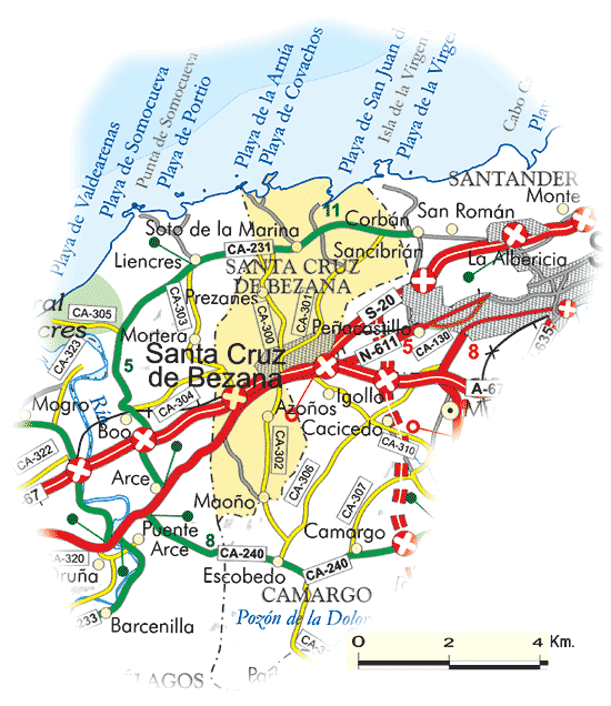 Núcleos de población | Santa Cruz de Bezana | Cantabria 102 Municipios