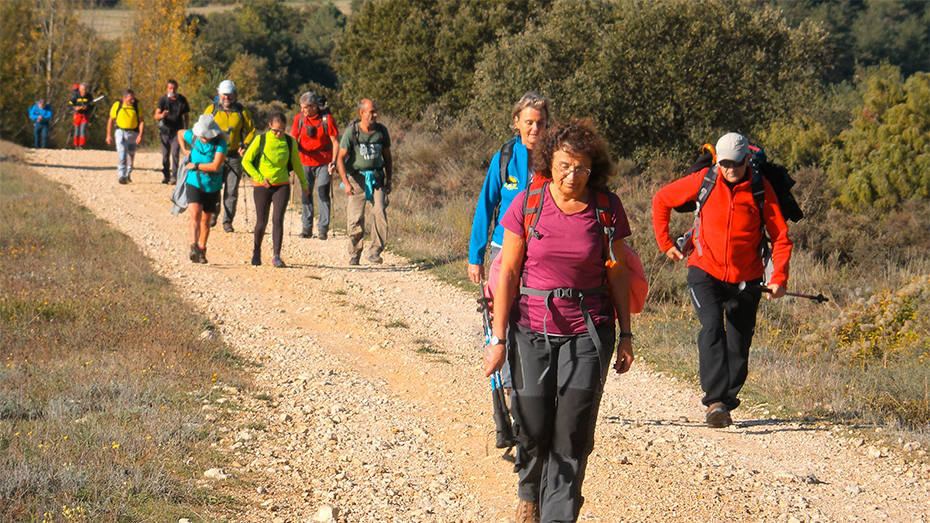 El grupo saliendo de Rufrancos.