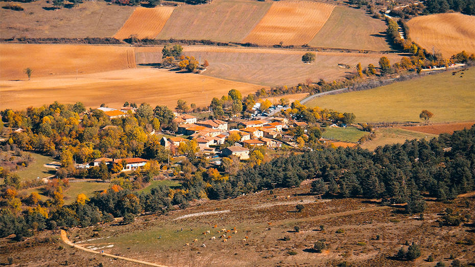 Lalastra vista desde el collado Vallegrull.