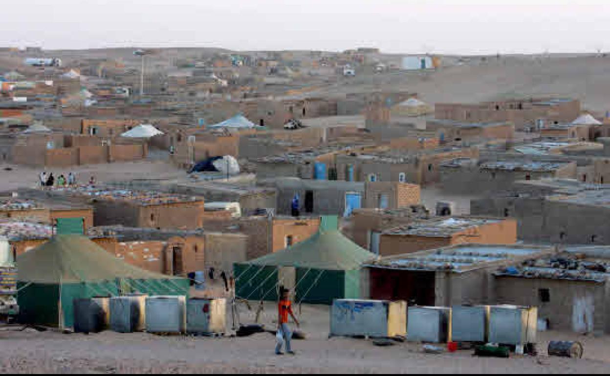 Vista general de un campo de refugiados saharauis en Tinduf.