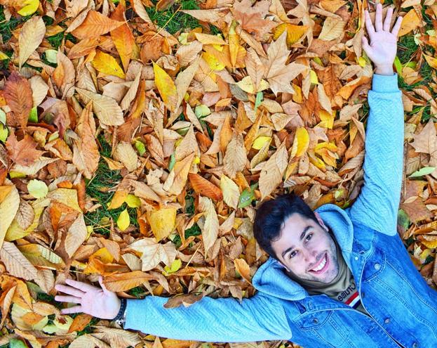 Disfrutando del otoño con una gran sonrisa, Rubén Pelayo Lahera.