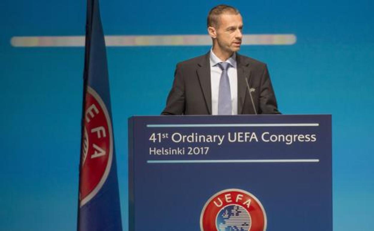 Aleksander Ceferin, presidente de la UEFA. 