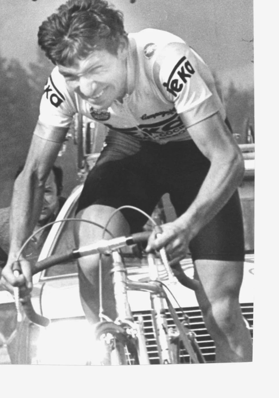 Imagen de 1983 del ciclista Alberto Fernández.