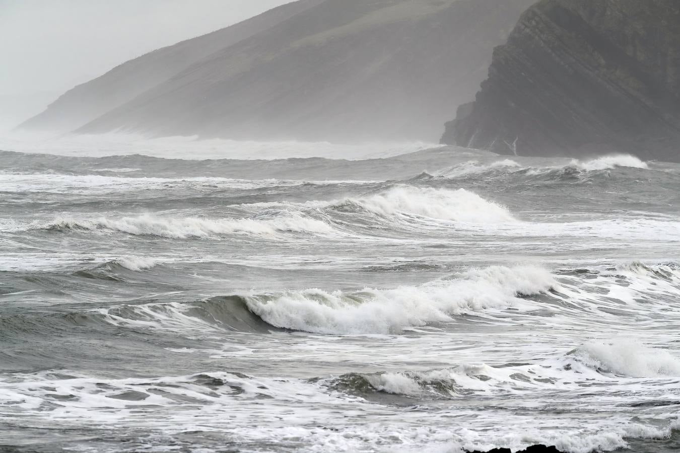 El temporal, en Comillas.