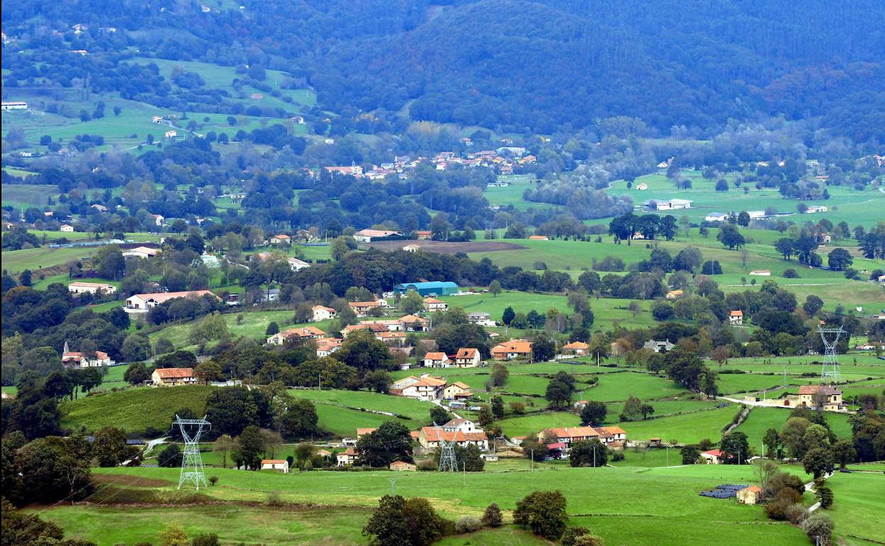 Imagen de los valles pasiegos.