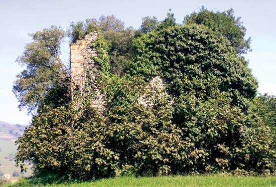 Restos de la torre de Alvarado.