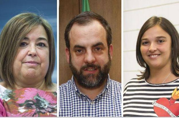 De izquierda a derecha: Marta Domingo, José Otto Oyarbide, Zara Ursuguía