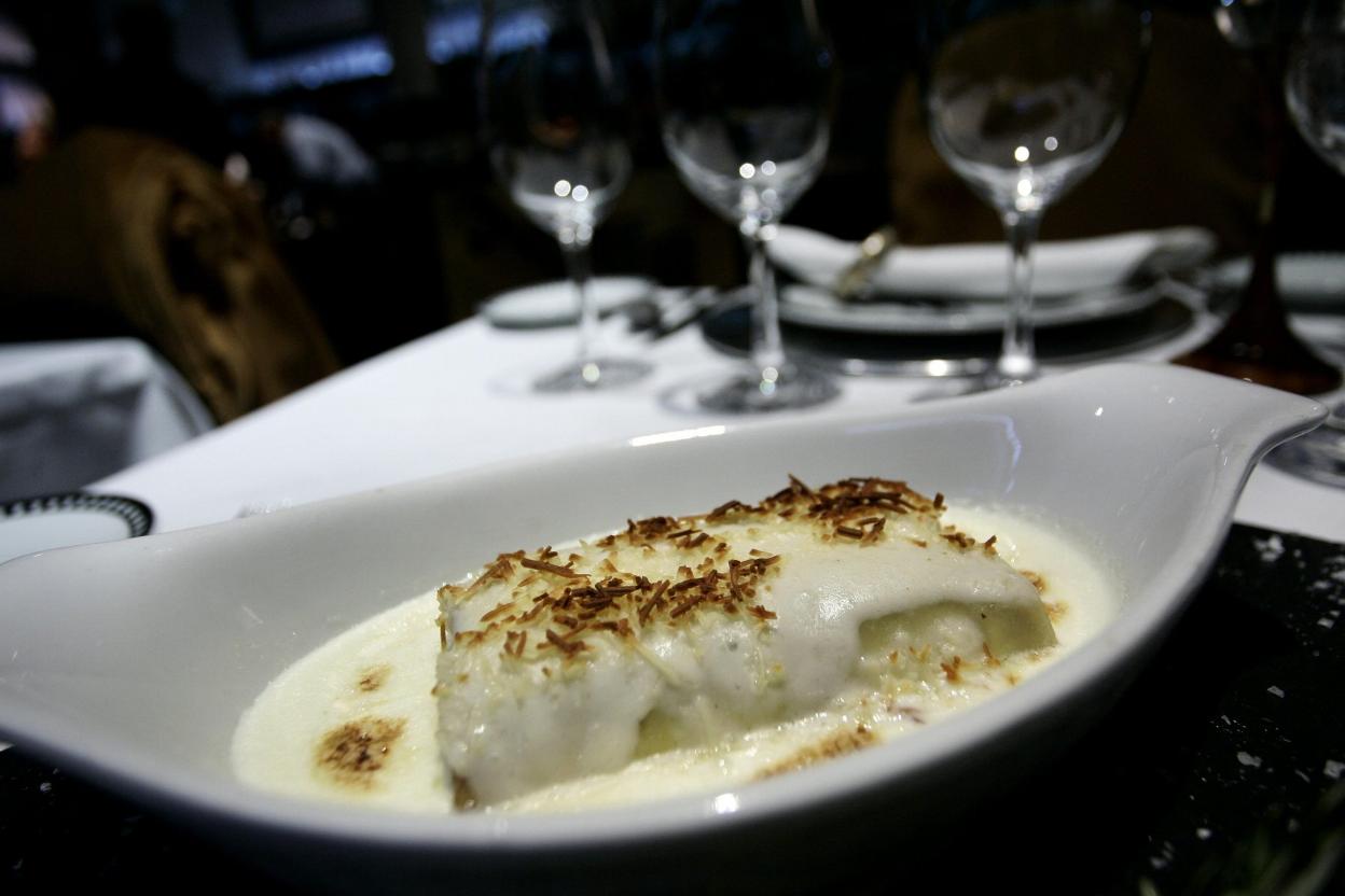 Plato de canelones. 