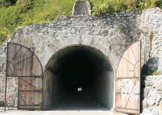 Vista del túnel de la Atalaya.